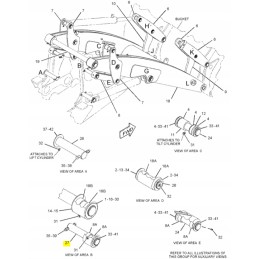 Smeigtukas Cat CVA ekskavatoriaus-krautuvo priekyje