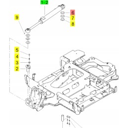 „Yanmar“ svirties pasukimo pagalvė 40x75x0 5