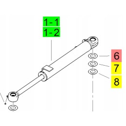 „Yanmar“ svirties pasukimo pagalvė 40x75x0 5