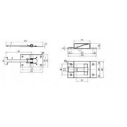 Konteinerių pastatų durų laikiklis, cinkuotas