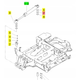 Yanmar rankos sukimosi pavaros trinkelė 40x75x1