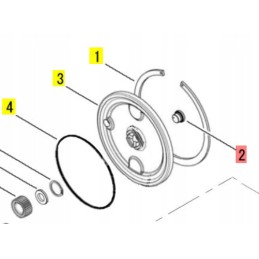 Yanmar vairavimo hidromotoro dangtelis sv15 sv26 vio17 57