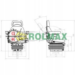 Universali mechaninė sėdynė tinka c 385