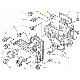 Cat ekskavatoriaus paskirstymo dangtis 2836613 OEM Perkins