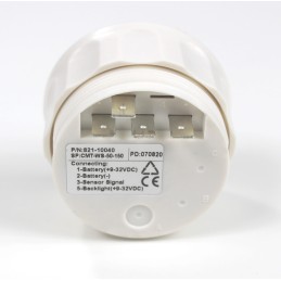 Alyvos temperatūros indikatorius, skersmuo 52 mm, baltas