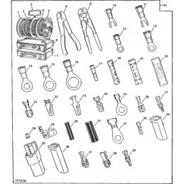 John deere 844 792dlc elektros jungties gnybtas