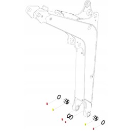 Yanmar rankos rankovės sandariklis 45x55x4