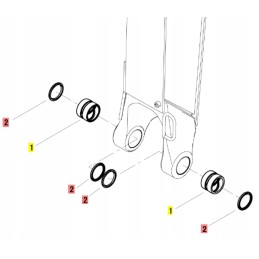 Yanmar rankos rankovės sandariklis 45x55x4