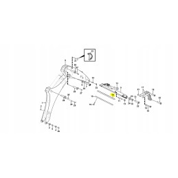 Volvo ekskavatoriaus krautuvo svirties prailginimo slydimas 25 mm