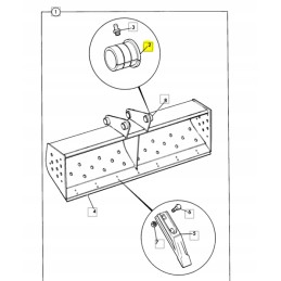 Spyruoklinė įvorė JCB ekskavatorinio krautuvo CVA kaušui