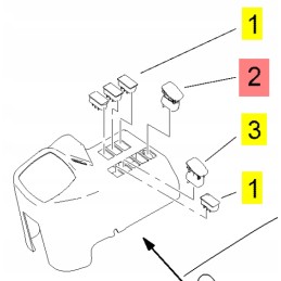 Yanmar LED šviesos jungiklis sv16 sv100 vio57
