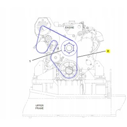 Multi V formos rumbuotas diržas generatorius cva ekskavatorius kat