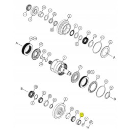 Pavarų dėžės guolis katė 428 432