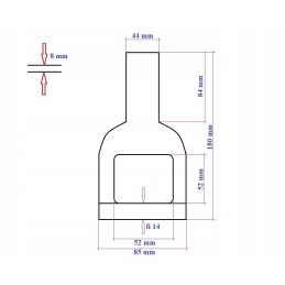 Apatinis lankstas, apatinis šoninis anga, fi20, kompl