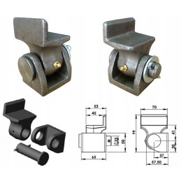 Rėmo vyriai apvertimui atbuline eiga, rinkinyje 2 vnt