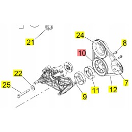 Yanmar oro kondicionieriaus trapecinis diržas b75w sv85 tc85