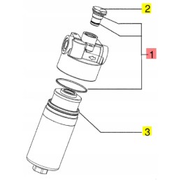 Yanmar sv vio kuro filtro tarpiklių komplektas