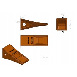 Cat j200 1u 3202 1u3202 šaukštai