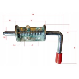 Užraktas turi tvirtą užraktą ir spyruoklinį skląstį