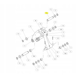 Cat ekskavatoriaus kaušo jungties kaištis 3209241 cva