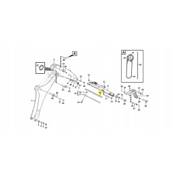 Volvo ekskavatoriaus krautuvo prailginimo slydimas 25 mm