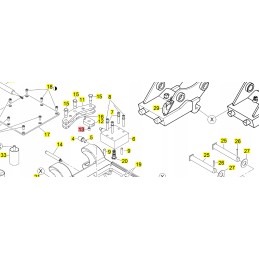 Yanmar cilindro įvorė lyzkib75w b110w sv85 sv120