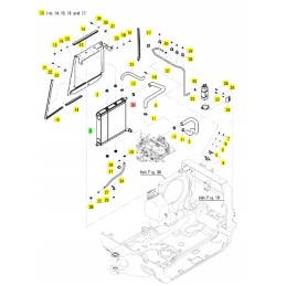 Yanmar šaltnešio žarnos spaustukas
