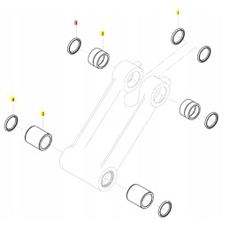 Yanmar anti-dulkių sandariklis svirties svirties