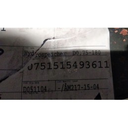 Hidroakumuliatorius hidraulinis amortizatorius 0 75l