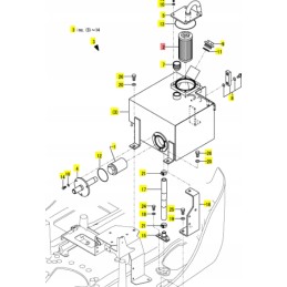 Yanmar hidraulinio filtro bakas SV15 SV22