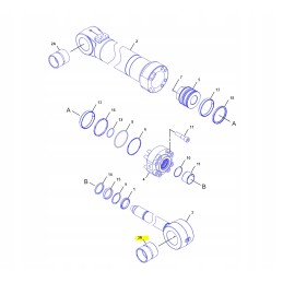 Įvorė kačių ekskavatoriaus rankoje 4i0862