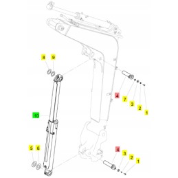 Yanmar rankos kaištis 50x194