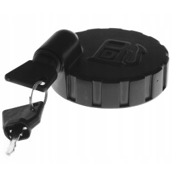 Degalų bako dangtelis su raktiniu JCB ekskavatoriaus-krautuvu