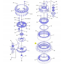 Galinės pavaros guolis kačių ekskavatoriaus serija d d2 2790344