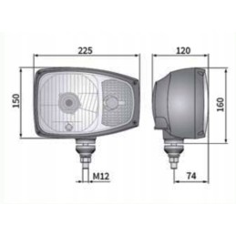 Priekiniai žibintai komatsu manitou jcb korpusas cat terex volvo priekinių žibintų komplektas