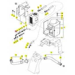 Yanmar aušinimo sistemos reguliuojama alkūnė 3 8