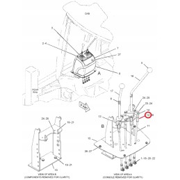 Cat 428e hidraulinės jungties jungtis 3389495