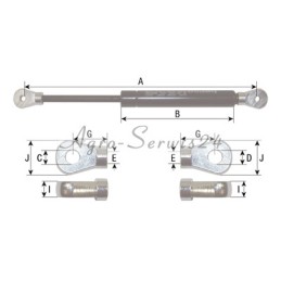 Manitou mlt626 mlt630 mlt725 dujų amortizatorius