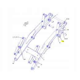 Svirties įvorė lifto cat ekskavatorinio krautuvo cva