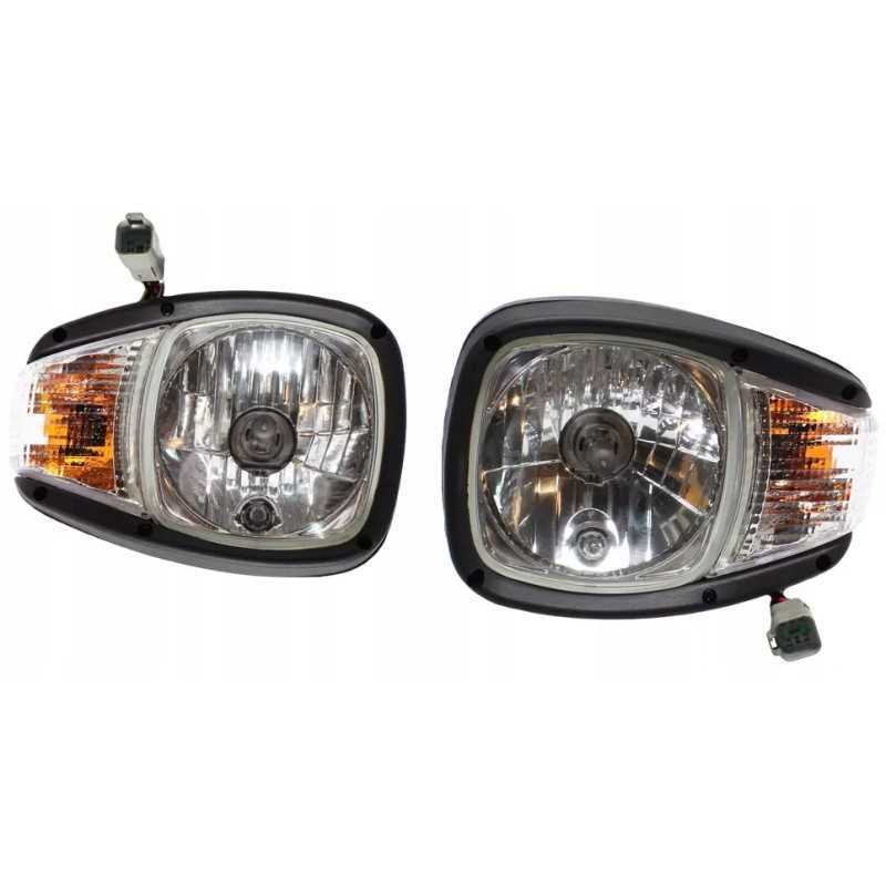 Lempų komplektas priekyje dešinėje kairėje ekskavatoriaus krautuvo Cat 1950192 1950191