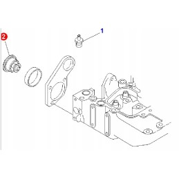 Termostatas komatsu pw180 7k pw180 6d102