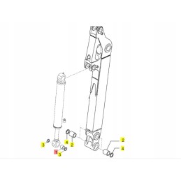 Yanmar svirties cilindro įvorė 30x40x30