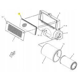Oro filtras kačių ekskavatorius 428 originalus
