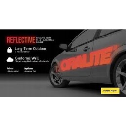 Oralite 5300 030 šviesą atspindinti folija 1, raudonos spalvos