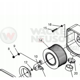 Originalus Wacker Neuson Hatz 1D41 oro filtras