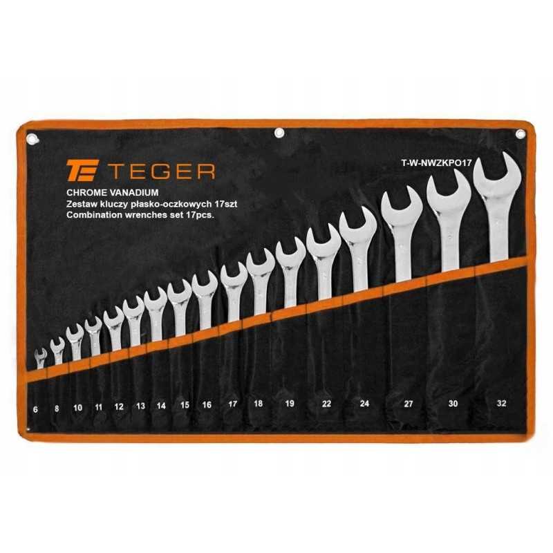 Veržliarakčių komplektas, 17 vnt, teger moto