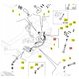 Yanmar guminė žarna SV15 SV22