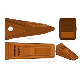 Dantų katė j350 ypač patvari 9n 4352 9n4352