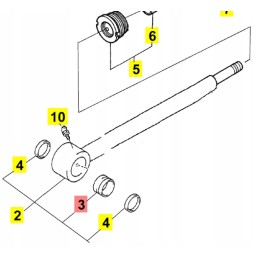 Yanmar kaušo cilindro stūmoklio koto įvorė 30x36x30