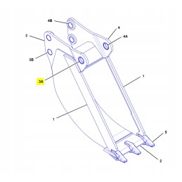 Cat ekskavatorinio krautuvo E serijos kaušo įvorė